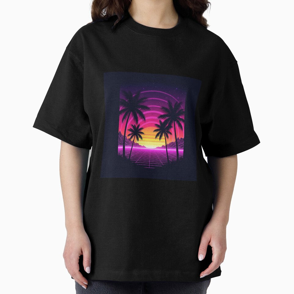 Retro Neon Sunset Vaporwave Vibes by Shomoon113