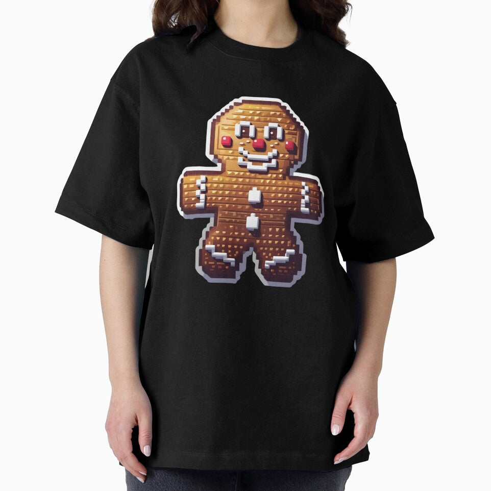 Cute Pixel Gingerbread Man Cookie with Icing Details by BankMano