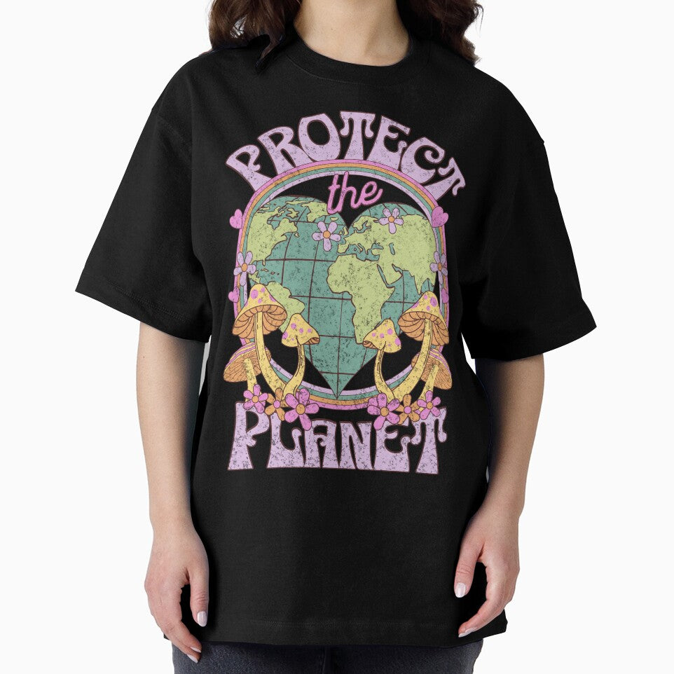 Protect the Planet Retro Earth Day by PUFFYP