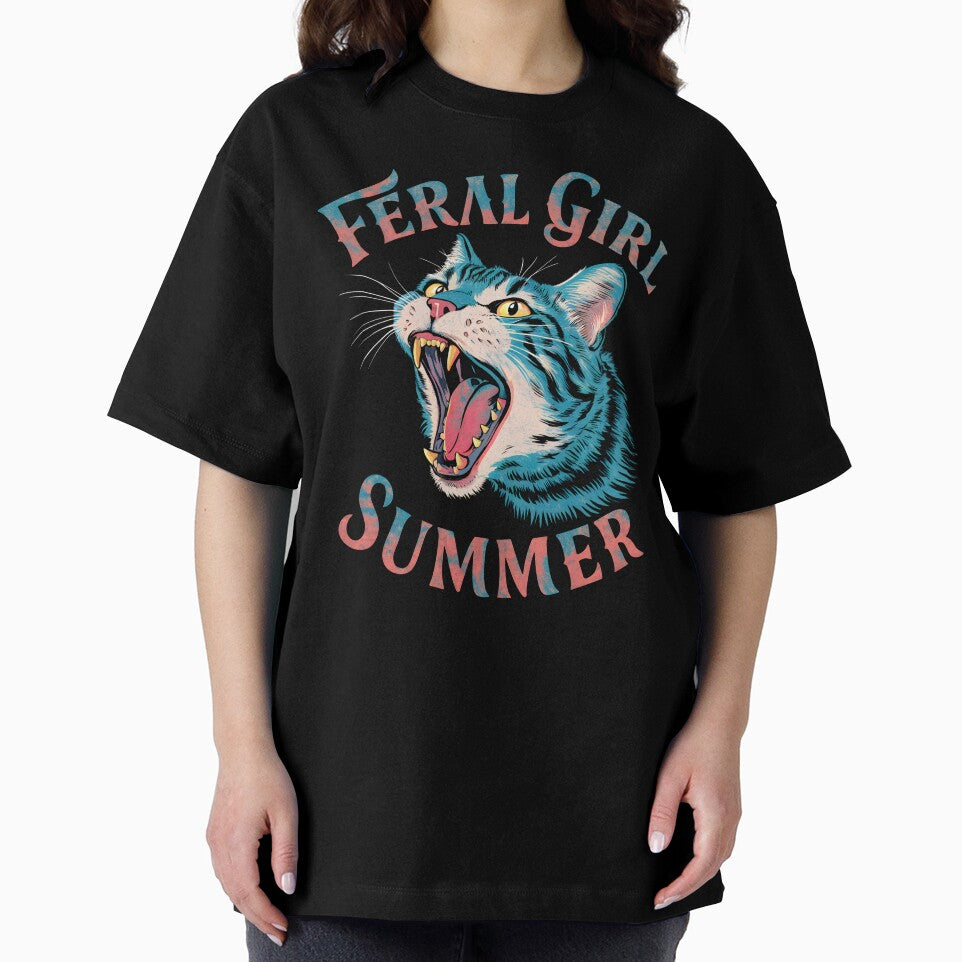 Feral Girl Summer Cat by YourPassionArt