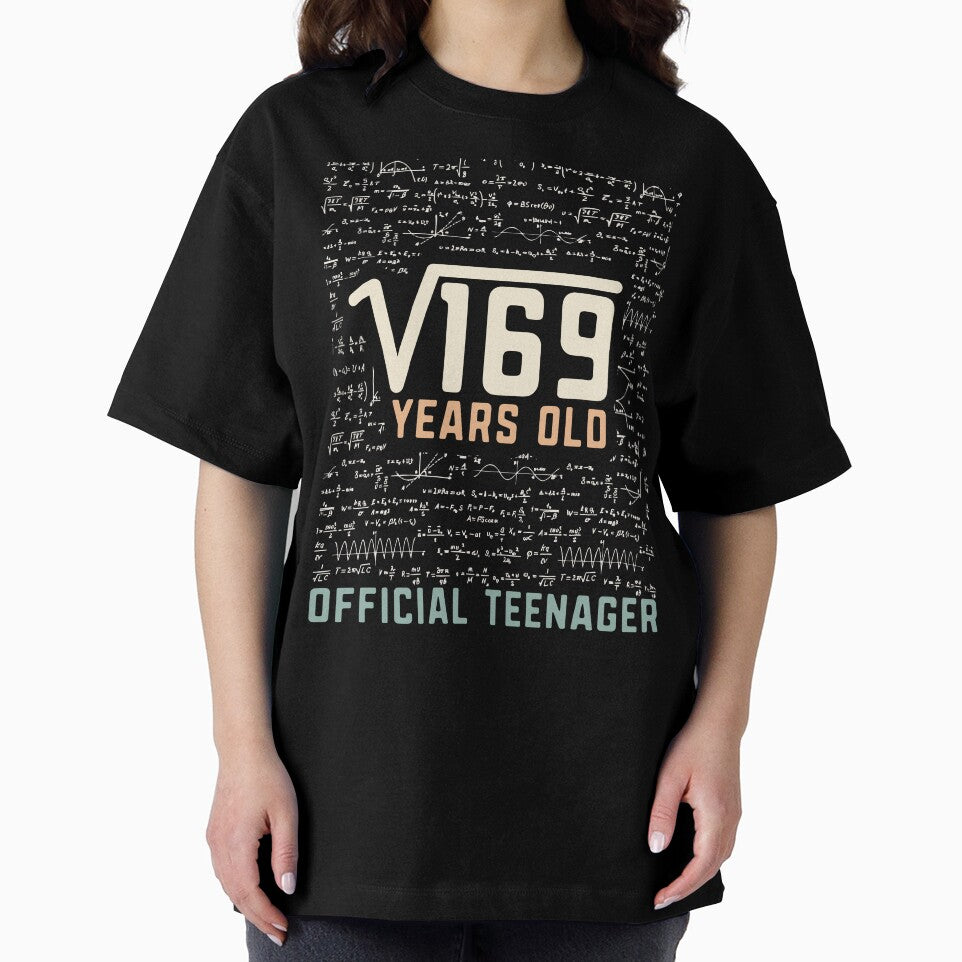 13th Birthday Square Root Of 169 13 years old Official teenager celebration party gift by alenaz