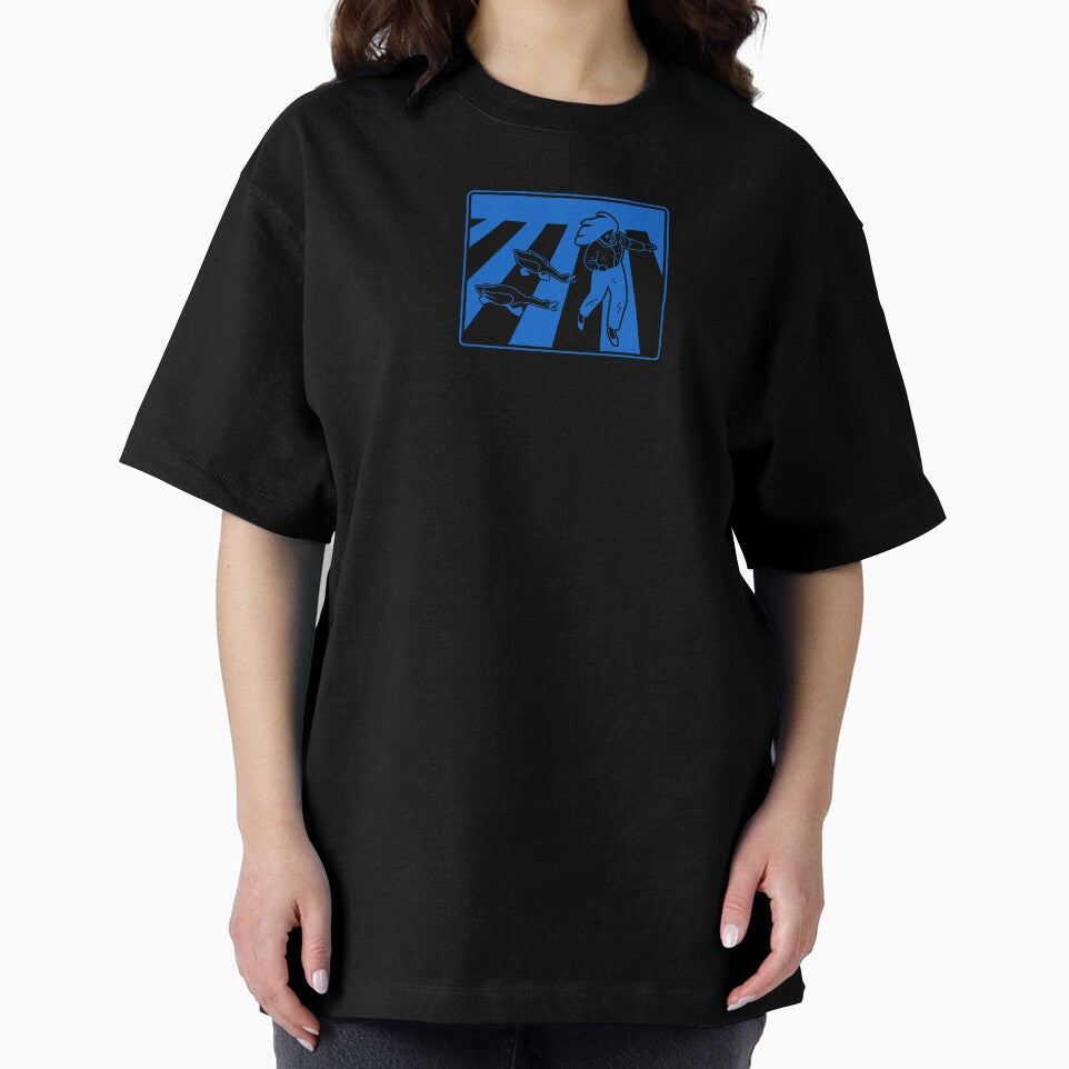 Funny goose, peace was never an option meme in blue ink by martodesign