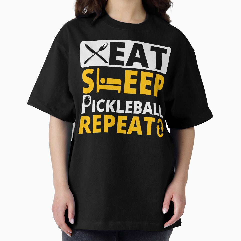 Eat Sleep Pickleball Repeat Funny Athletic Sport Mantra by Emporium