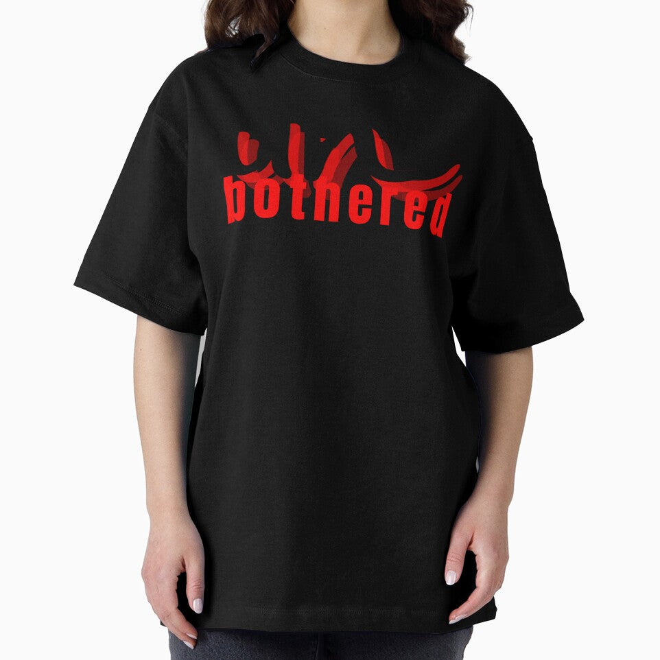 Unbothered Hoodie – Confident Minimalist Statement Aesthetic Word Art merch by HotaruArt