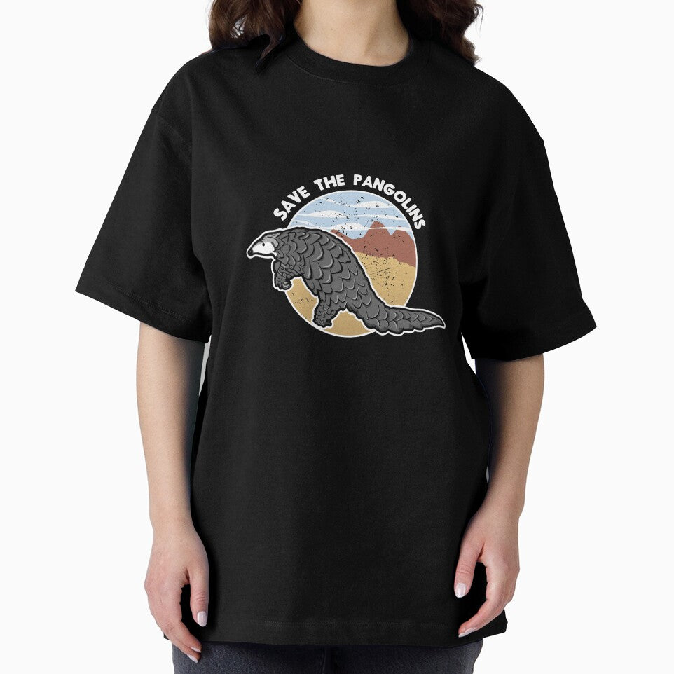 Save The Pangolin product, Endangered Species Tee, Animal Tee by Lisbob