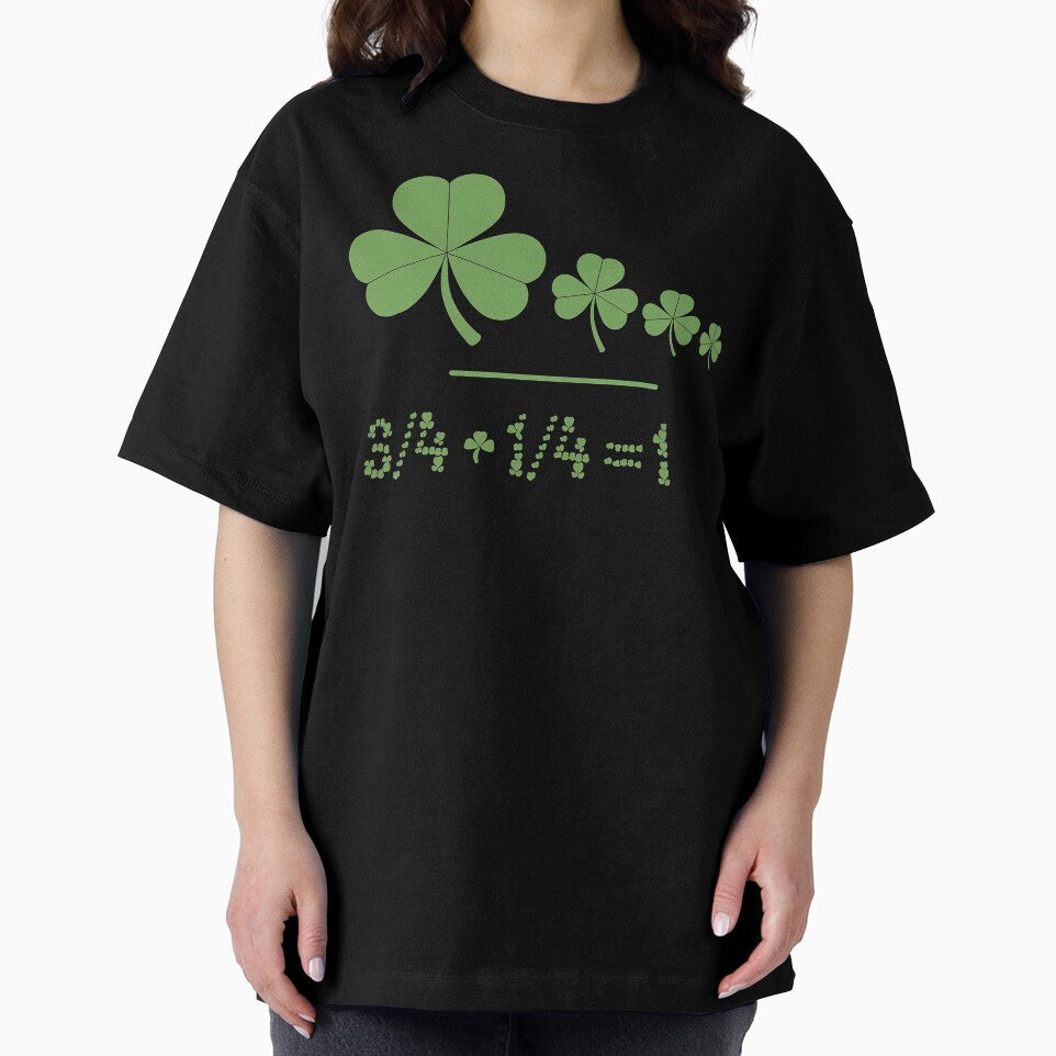 Funny Shamrock Fraction St Patrick's Day Math Learning by Meme-shirt