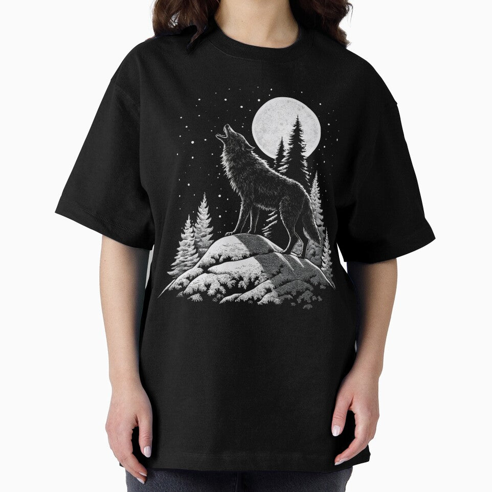 Wild Wolf Howling To The Moon by Topmaxdesign