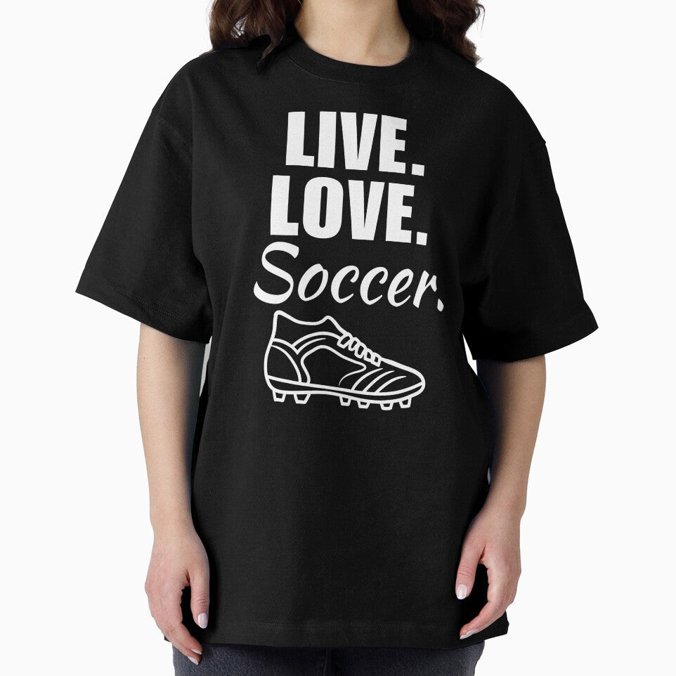 Live, love, soccer. Soccer hobby enthusiast and lovers quote or saying by NBSStore
