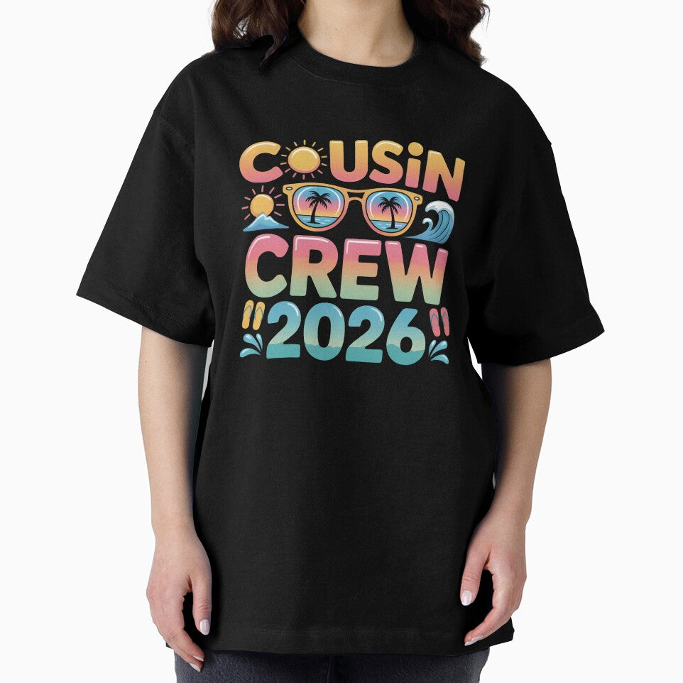 Cousin Crew 2026 Family Vacation Matching, Summer Beach Trip Reunion Graphic Tee by Zizo-DR44
