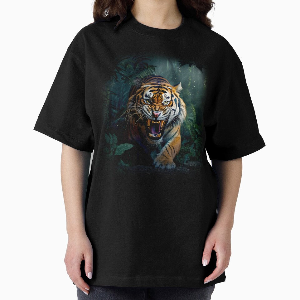 Growling Tiger coming out of the Dark Jungle by CoolCarVideos