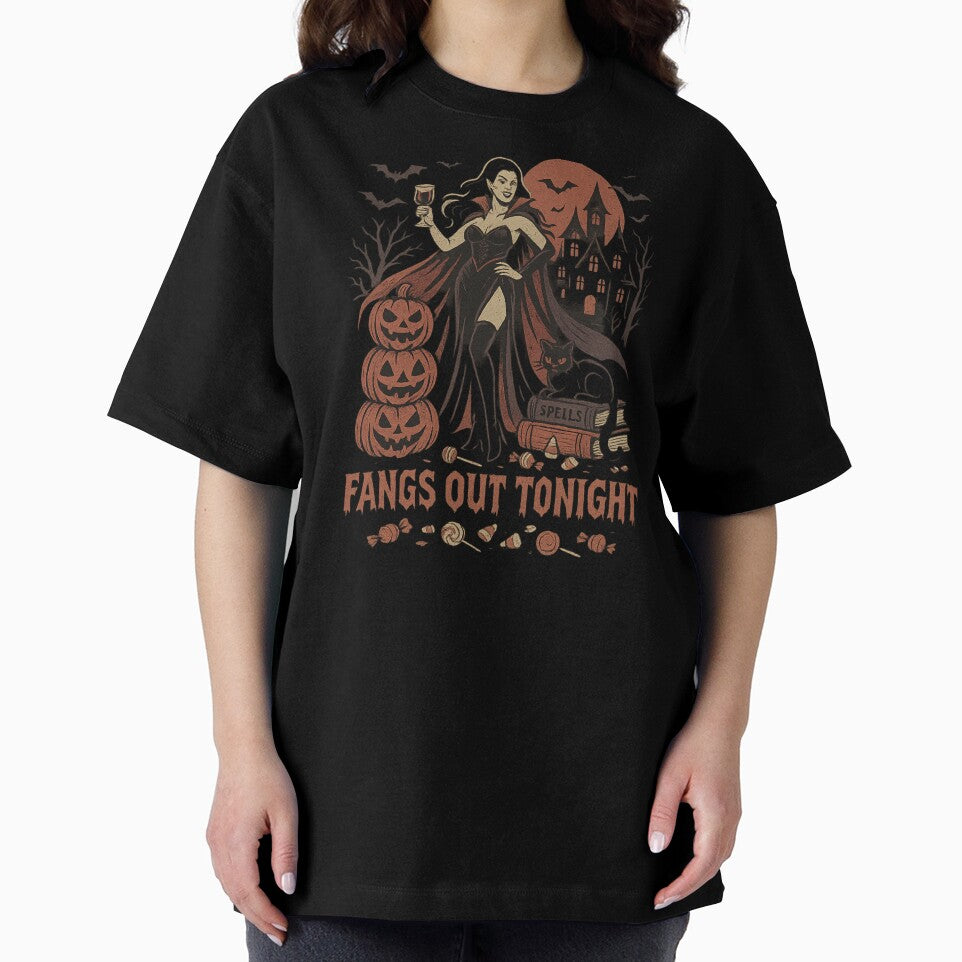 Fangs Out Tonight Vampire Vibes by Threadfellas702