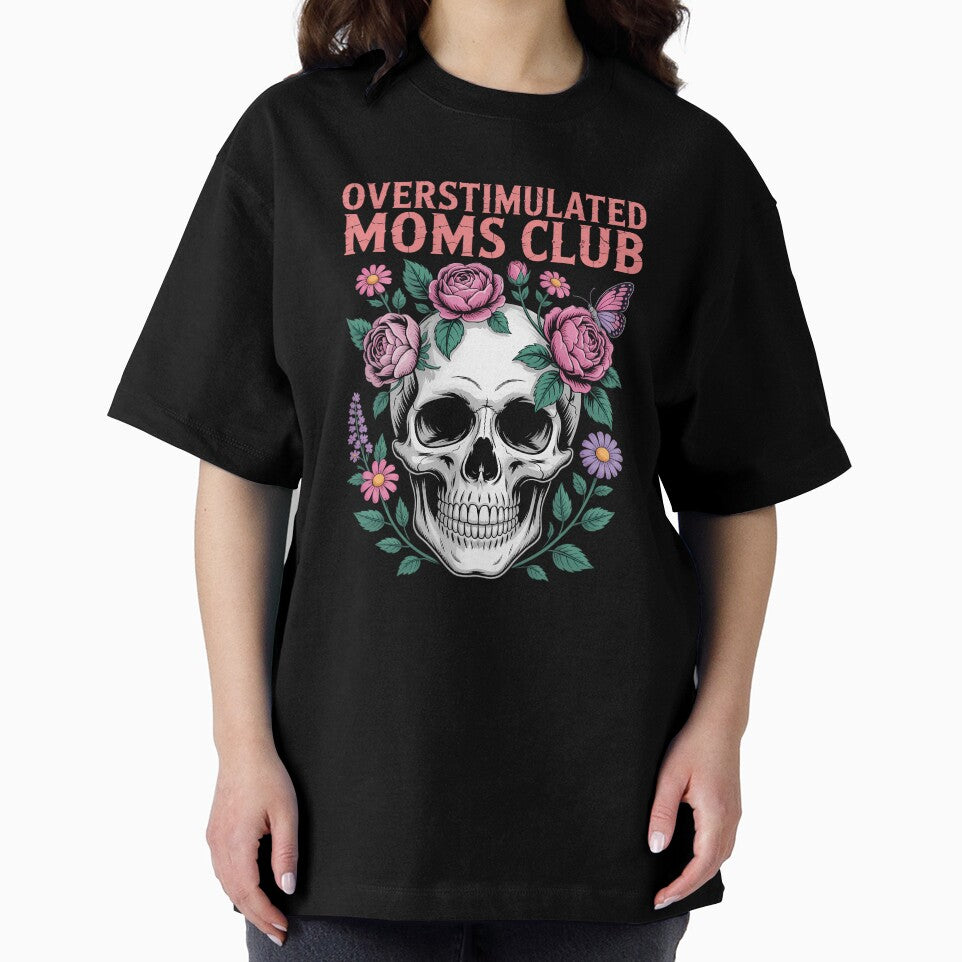 Overstimulated Moms Club Cute Skull Mother_s Day by elunyzexac