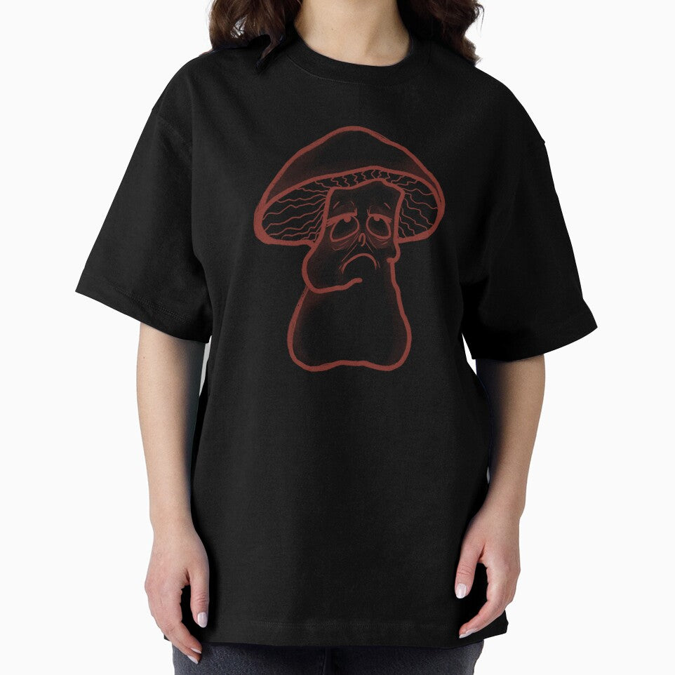 Tired Mushroom Cute Grumpy Mood Character by Pryhozha