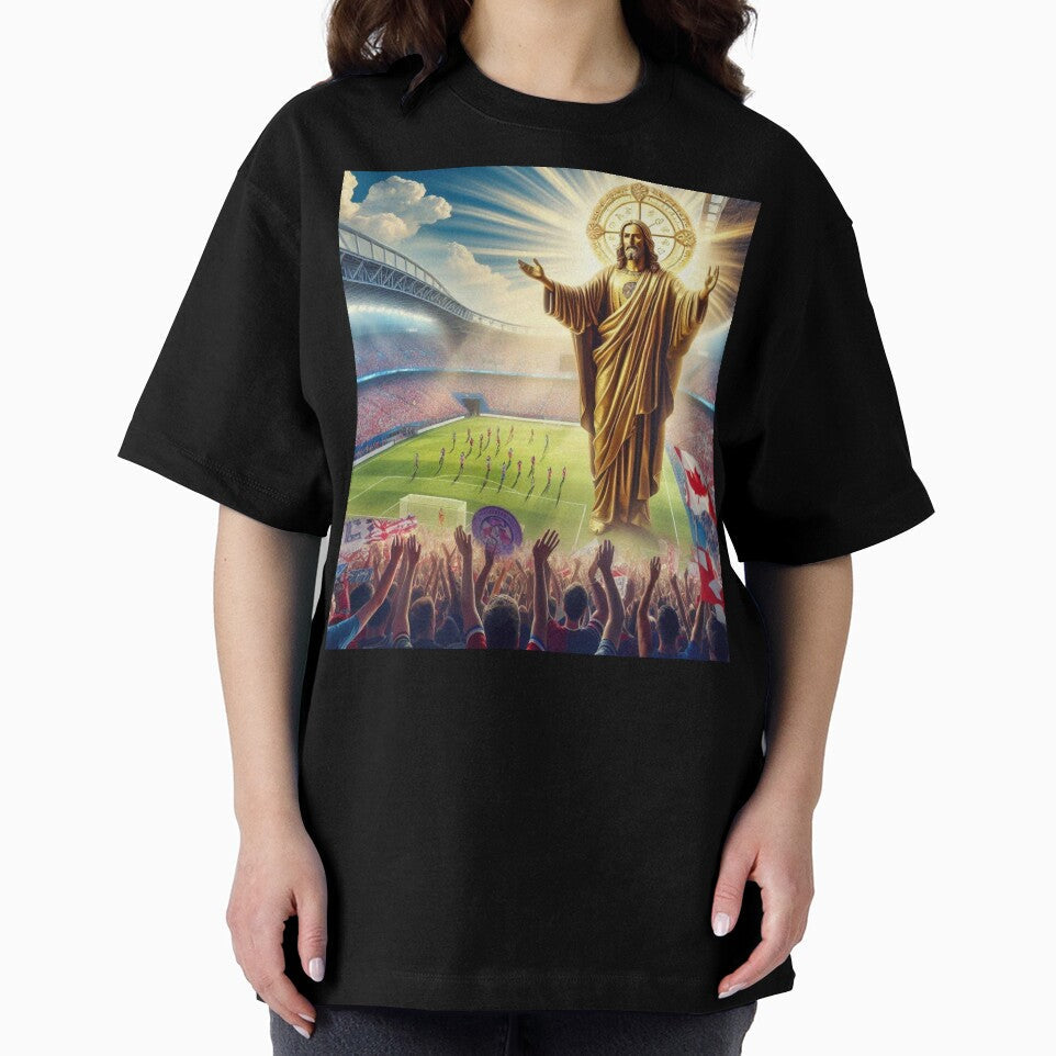 Jesus Blessing Toronto Soccer Stadium Victorious by PaintMeWorld