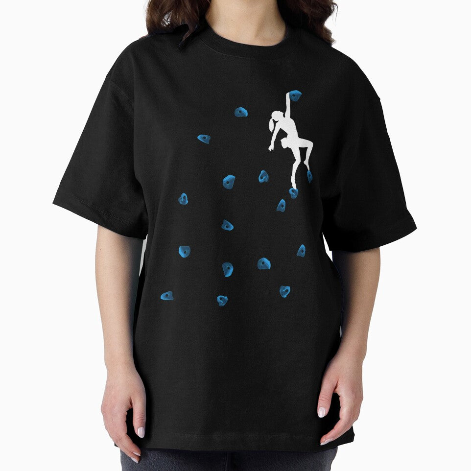 Bouldering Climbing Blue Boulder Holds Woman Lady by DerNerd