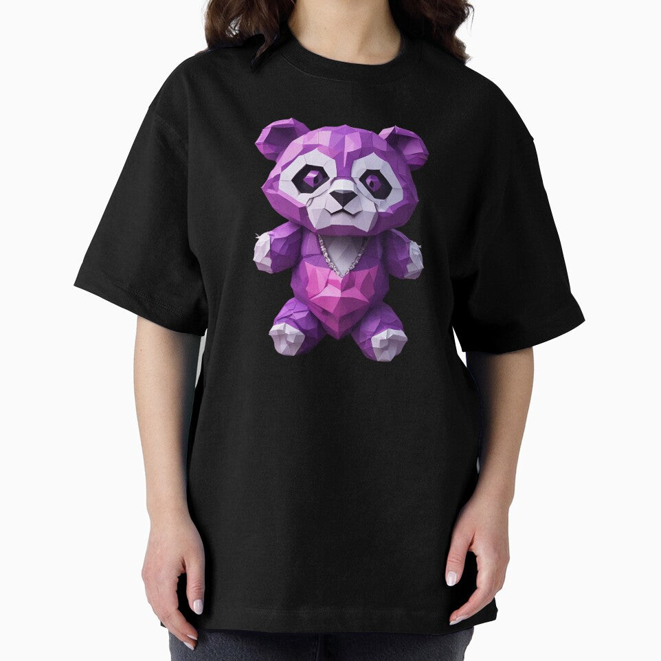 Purple Geometric Panda With Bling by pUNKnown