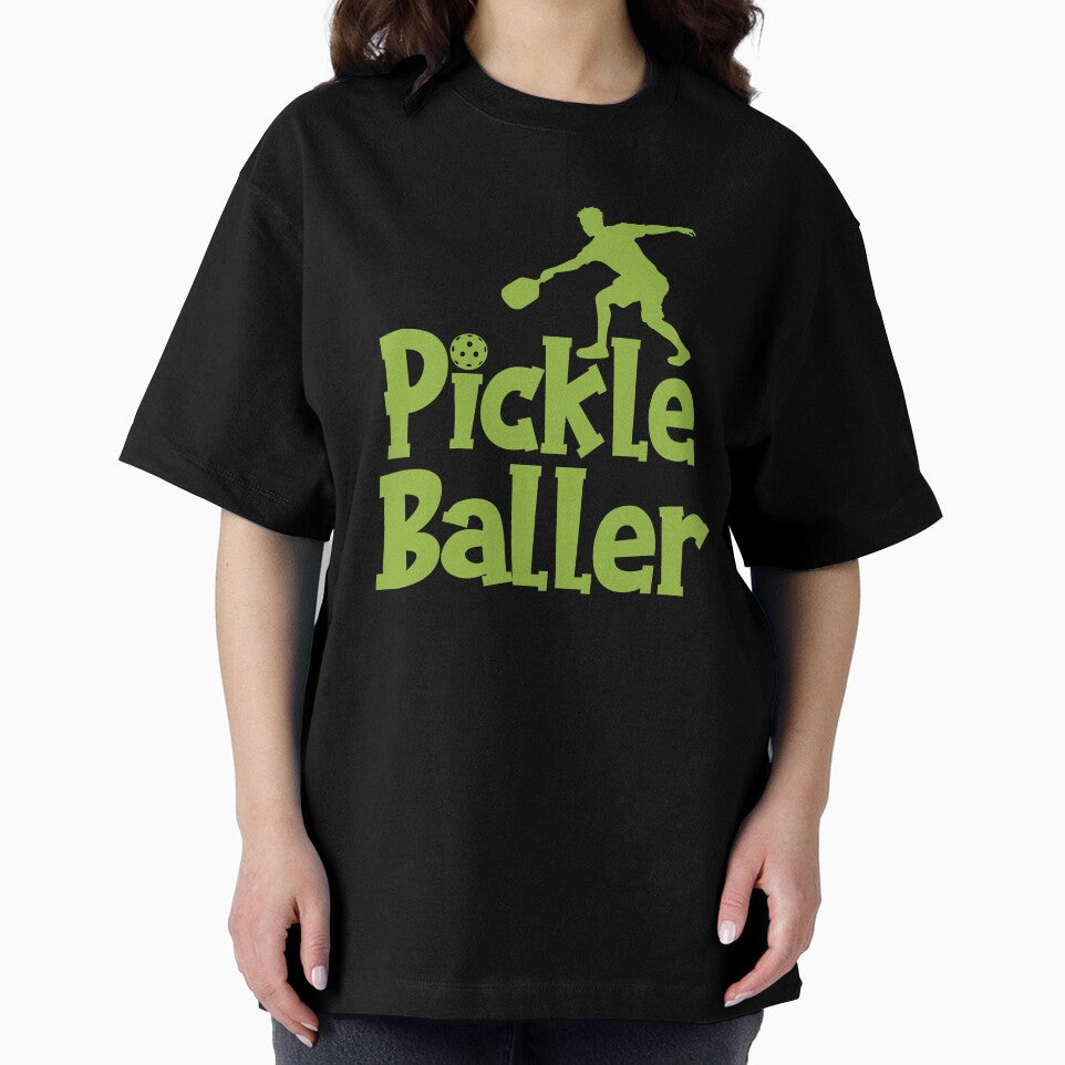 Pickleball Player Silhouette – Funny Pickle Baller Sport Design 4 by mcraft studio