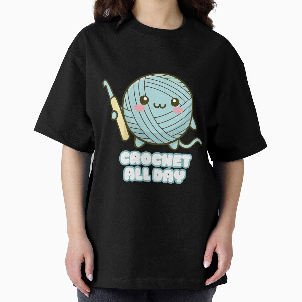 Crochet All Day – Cute Kawaii Crochet Lover Shirt by harinshop ⭐⭐⭐⭐⭐