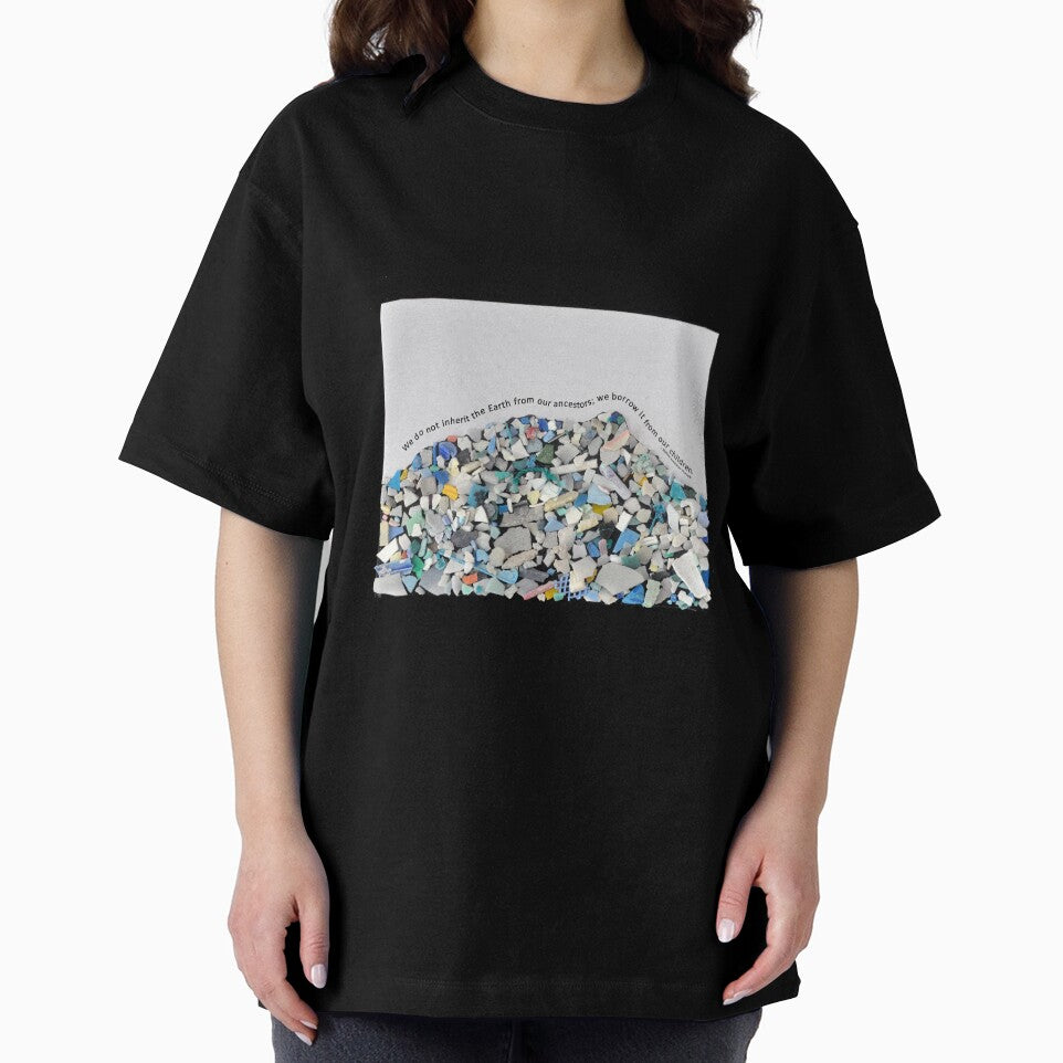 Diamond Head silhouette made from plastics found on Waimanalo beach by afullerdesign
