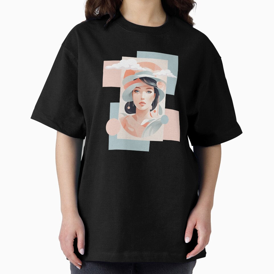 beautiful woman with black hair wearing a hat by Piano-pn