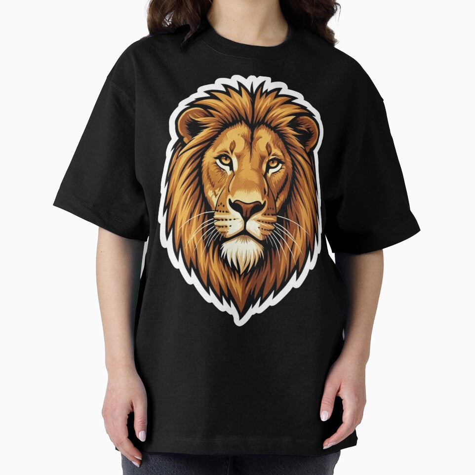 Majestic Lion Sticker – Wildlife Illustration of the African King of Beasts by BFG Wondermark