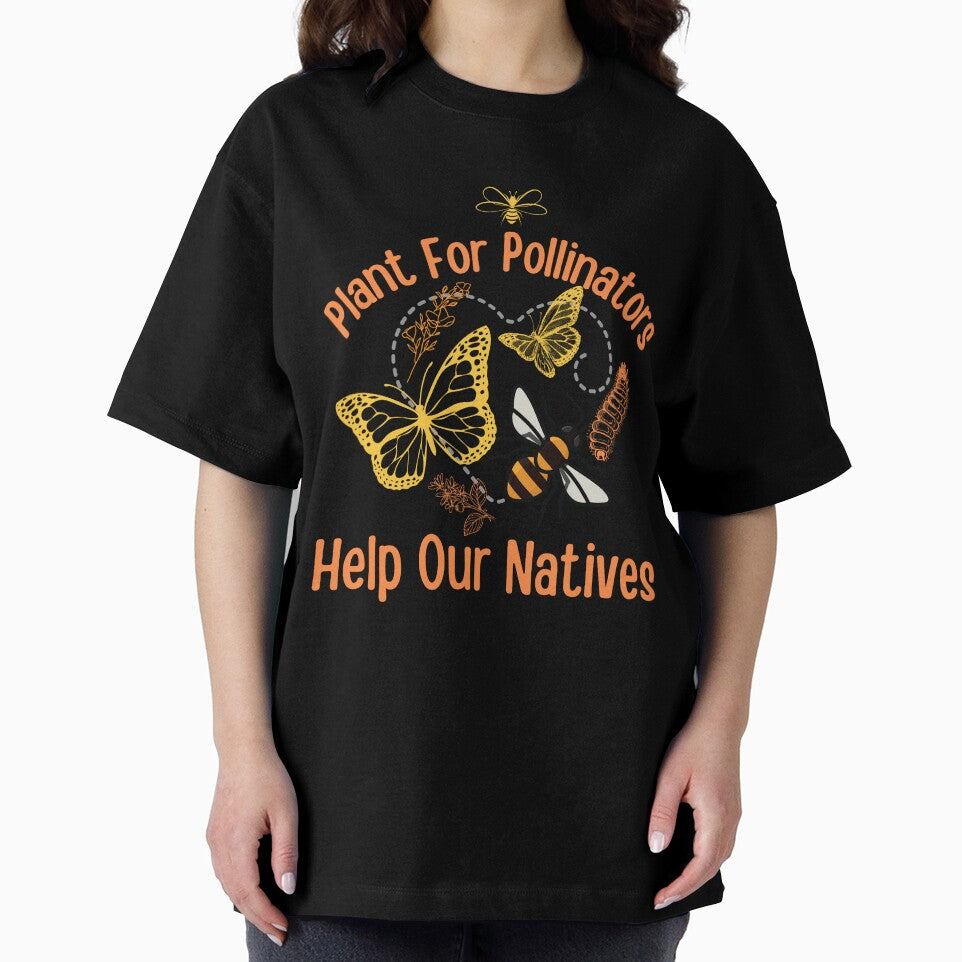 Plant For Pollinators Help Our Natives Colorful Design by EarthArtDesigns