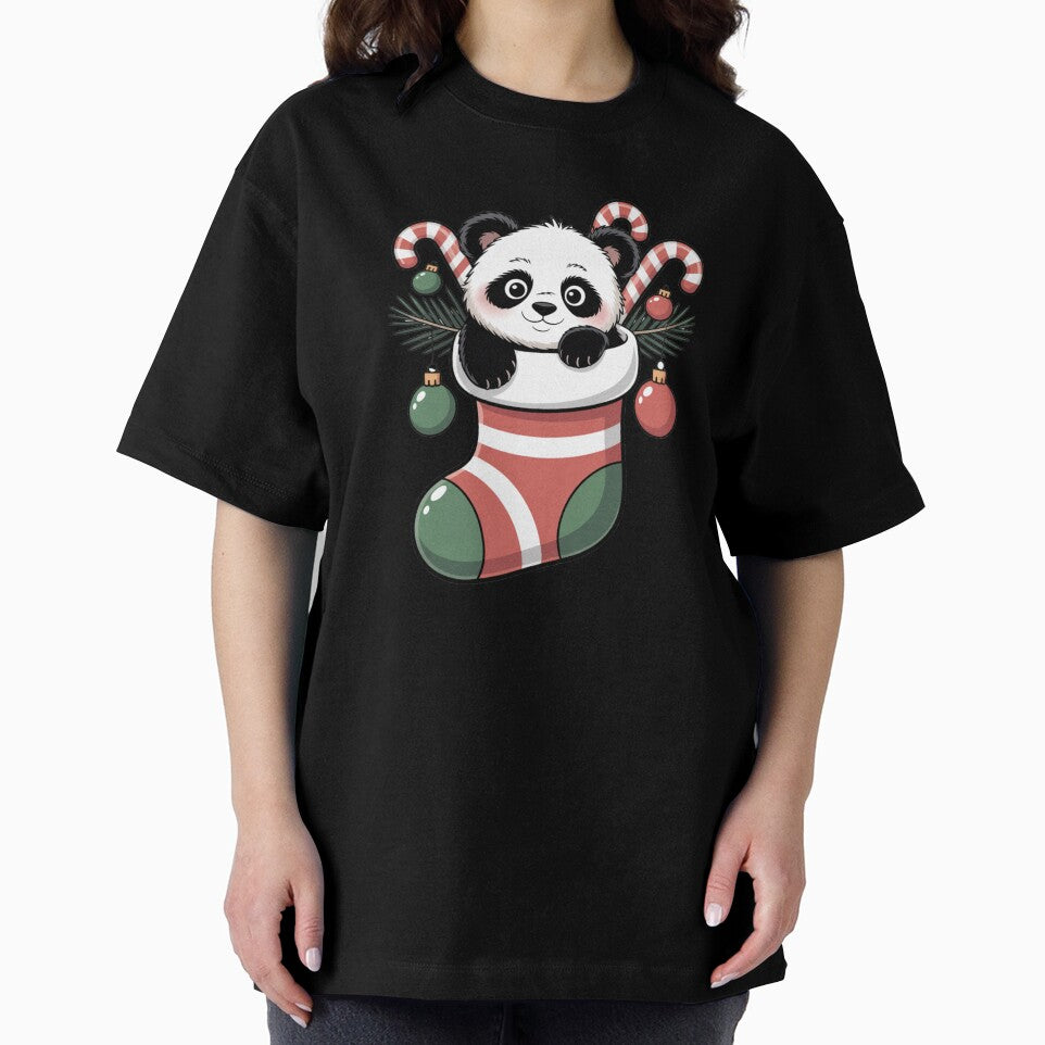Panda Christmas Stocking by NicolasGlowArt