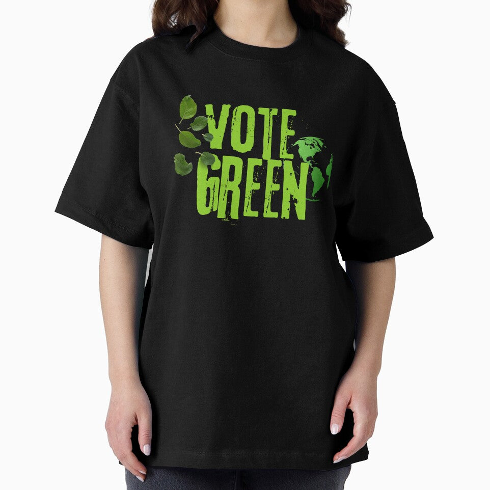 Vote Green Grunge Text Design by EarthArtDesigns