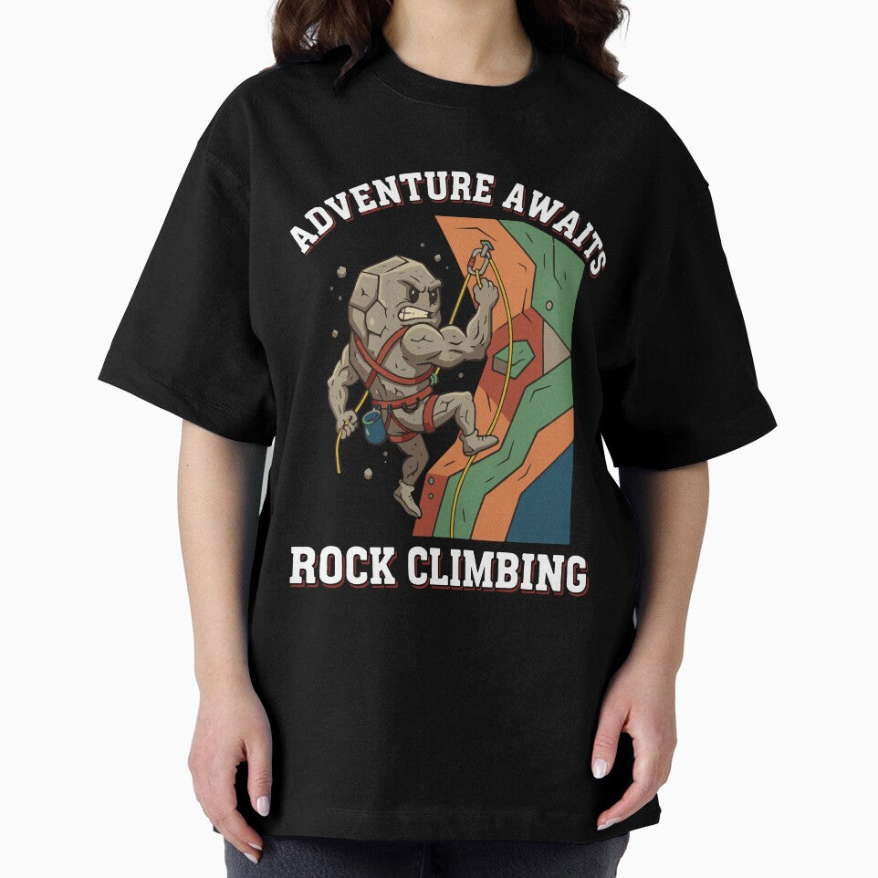 Adventure Awaits Rock Climbing Fun Art by LuminOrb