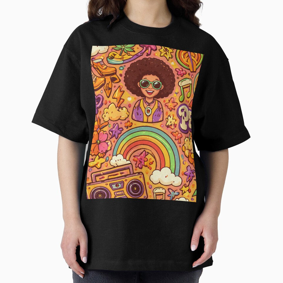 Hippie Style from 60s-70s: Peace and Love Pattern by Arte Cartoon From TagTeam Group
