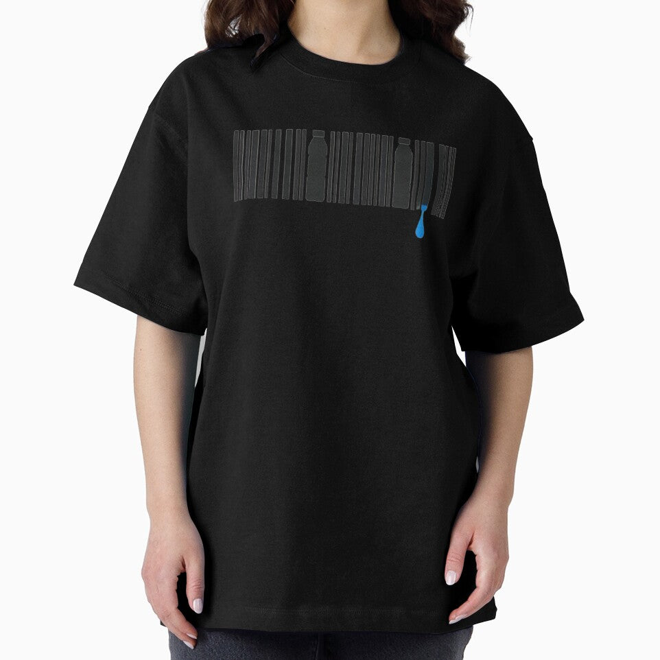Minimal Plastic Pollution Barcode Design with Drip | Reduce Plastic Aesthetic by BriyaSol