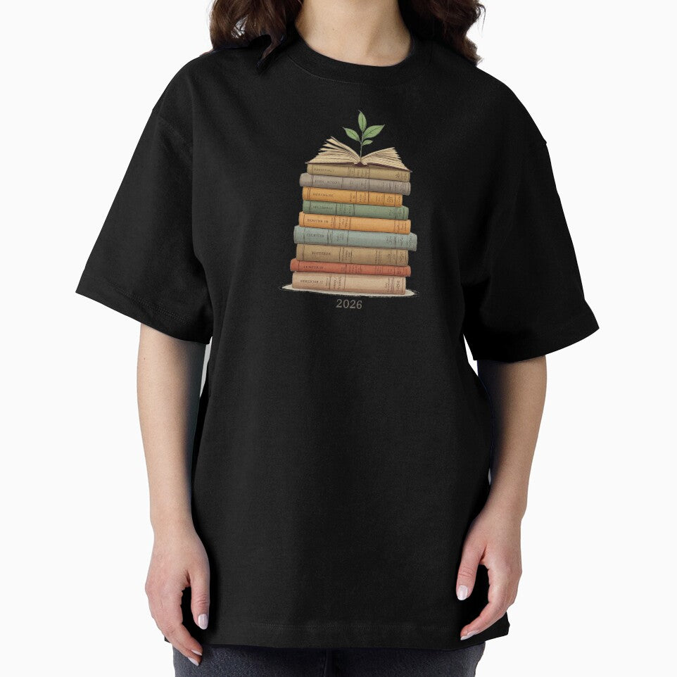 2026 Reading List Tracker - Bookish New Year Goal - Minimalist Library Art by YvkafromPoland