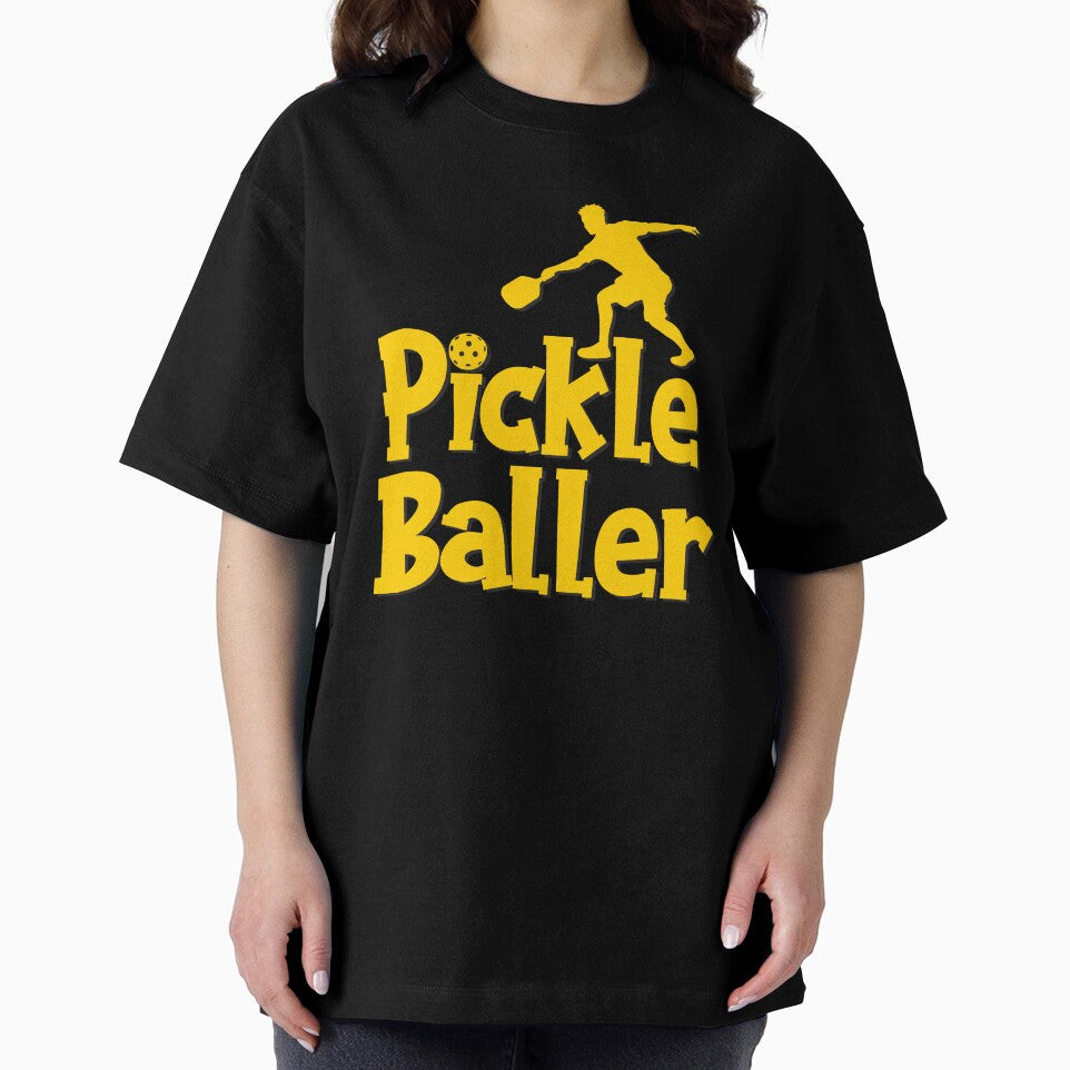Pickleball Player Silhouette – Funny Pickle Baller Sport Design by mcraft studio