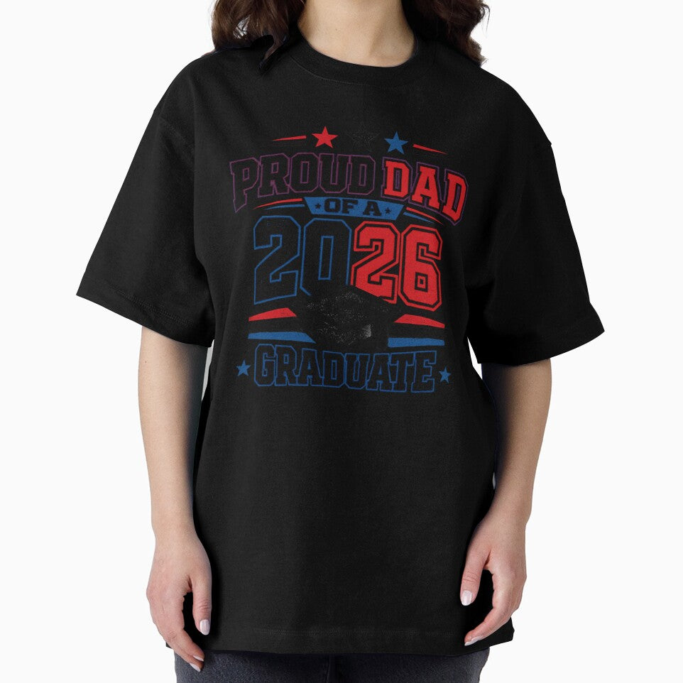 Proud Dad of a 2026 Graduate Funny Graduation Shirt for Fathers by EventDrop