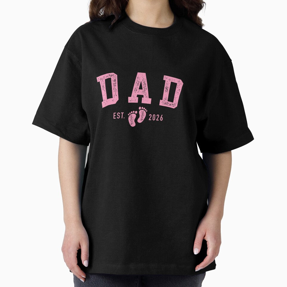 Dad Est 2026 Pink Baby Feet First Time Girl Daddy by KaidenceHeple