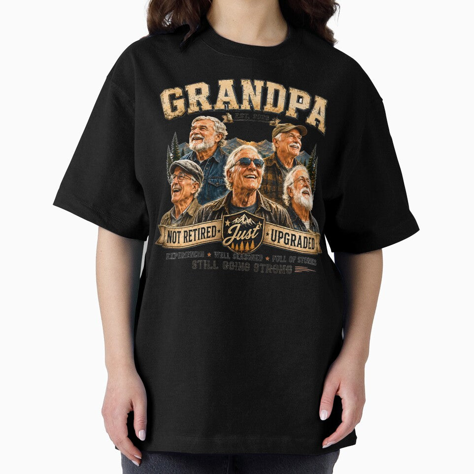 Grandpa Est 2026 Not Retired Just Upgraded Pregnancy Announcement by AnnDesignStudio