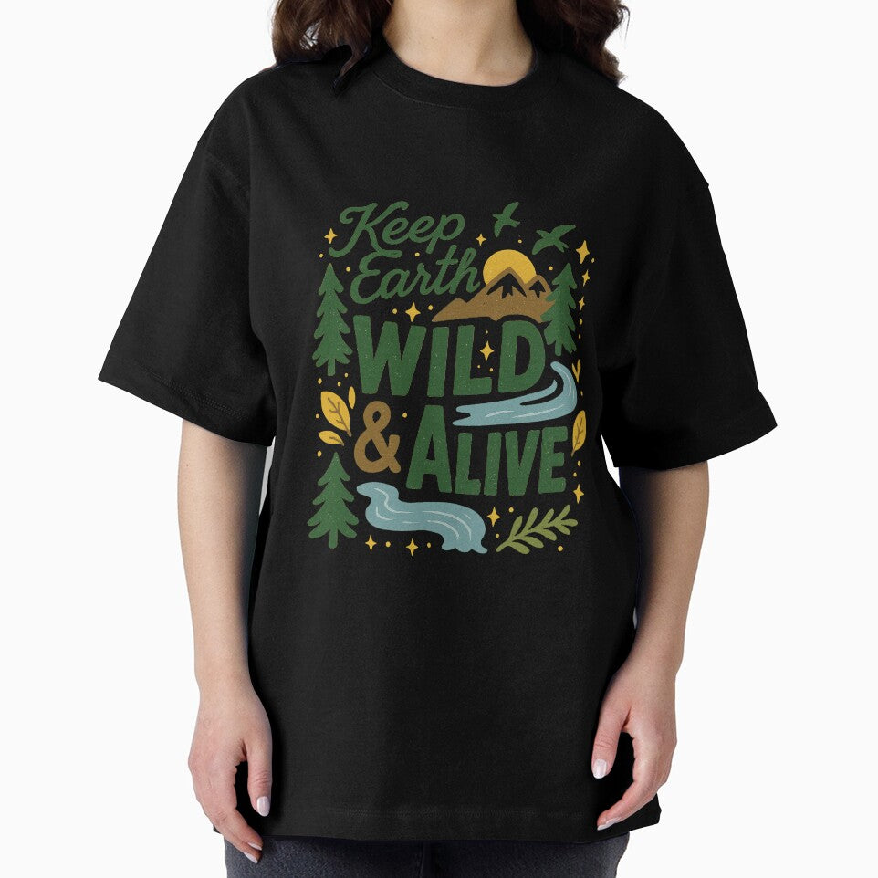 Keep Earth Wild and Alive – Nature Conservation Outdoor Design by inkoutninja
