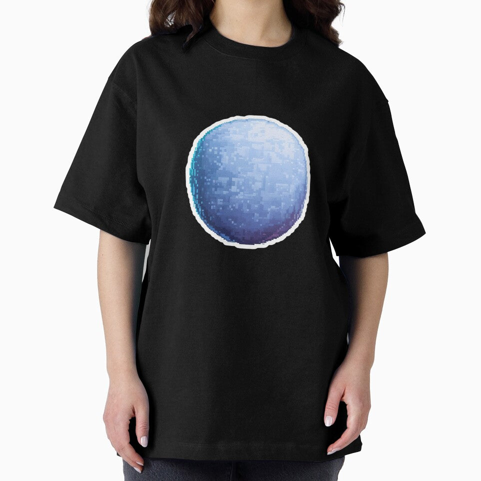 Cute Pixel Snowball with Soft Blue Shadows by BankMano