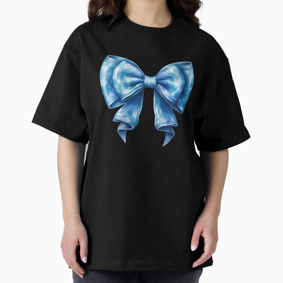 Watercolor Blue Alice Bow by DigiPixieForge