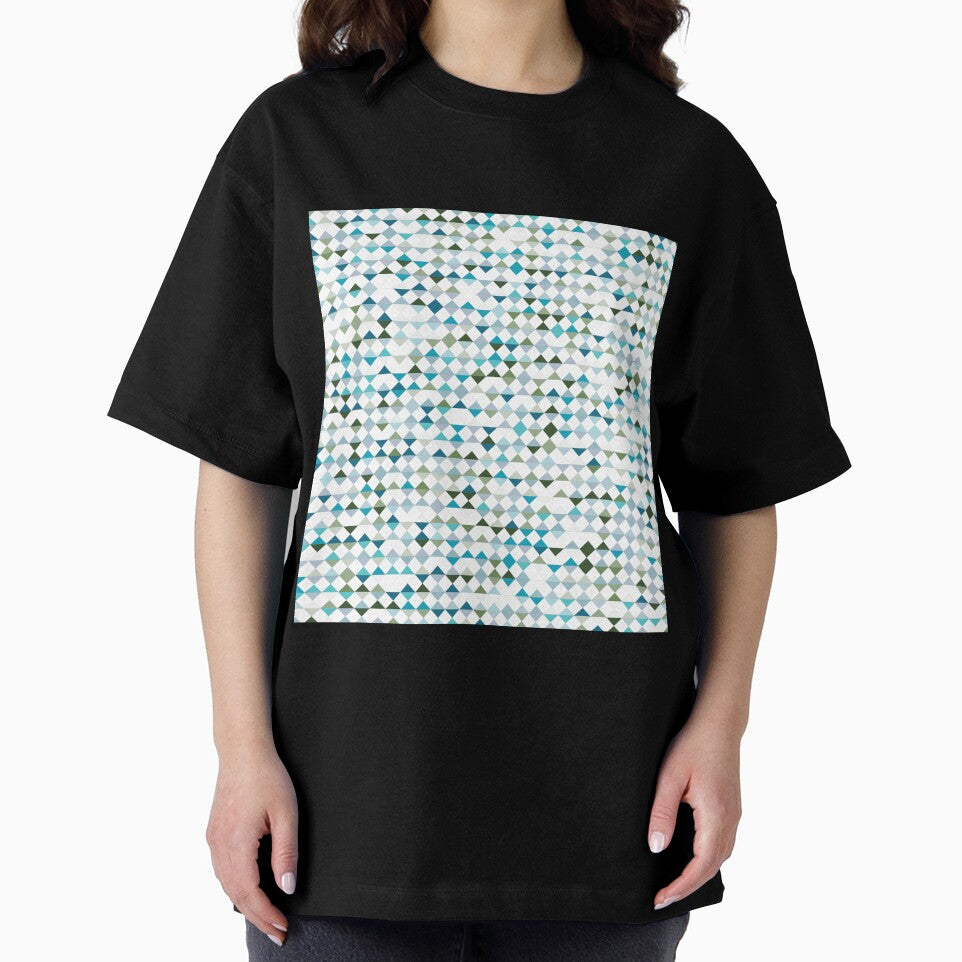 Green and blue diamond pattern by flamendes