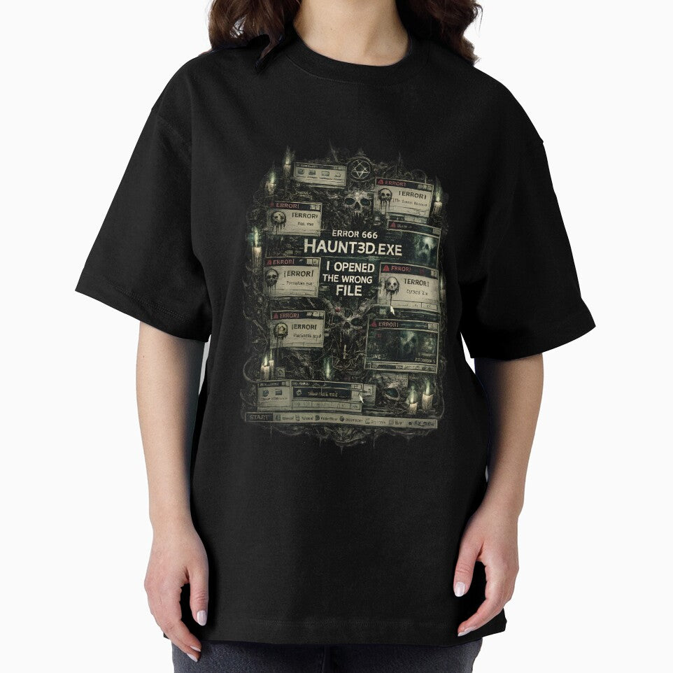 Haunted Executable Cyber Horror Design - HAUNT3D.EXE by Heretical-Crow
