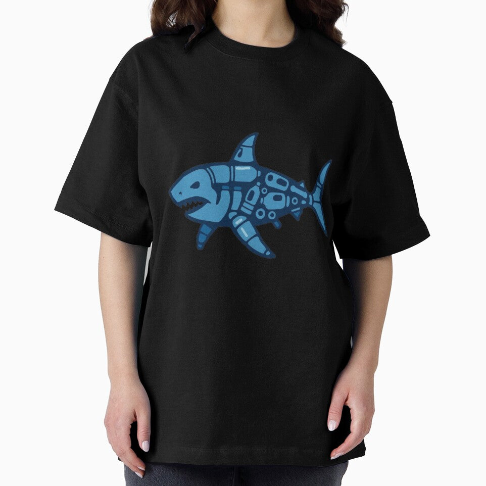 Plastic Pollution Shark – Ocean Conservation Graphic Illustration by Pop-clothes