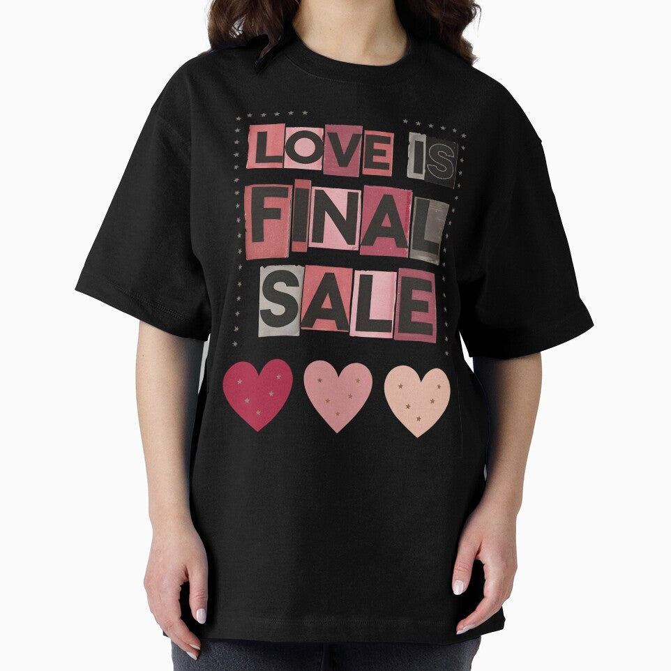 Love Is Final Sale – Valentines Day Ransom Note Aesthetic Poster by FestivityFinds