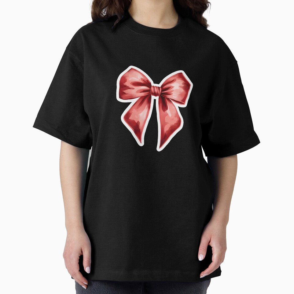 Vintage Coquette Red Silk Bow Heart Aesthetic by fatimaadraws