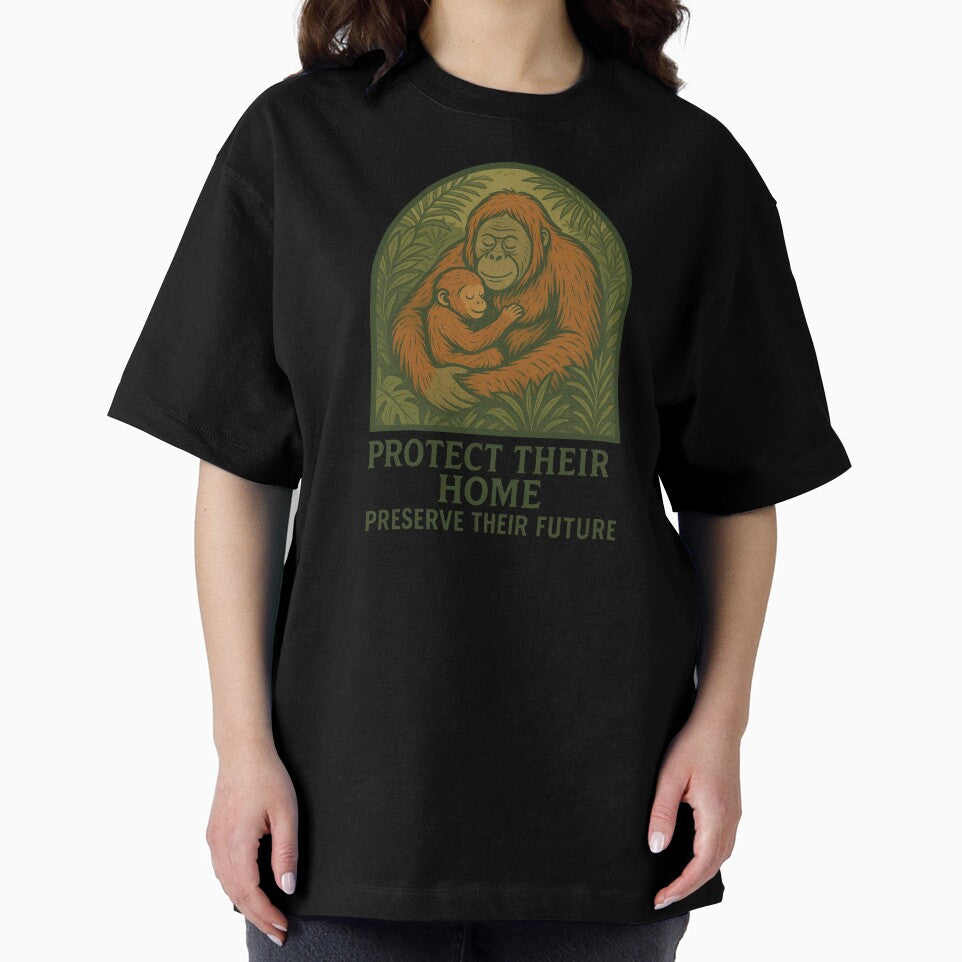 Vintage Orangutan Conservation by Matthew Beech Designs