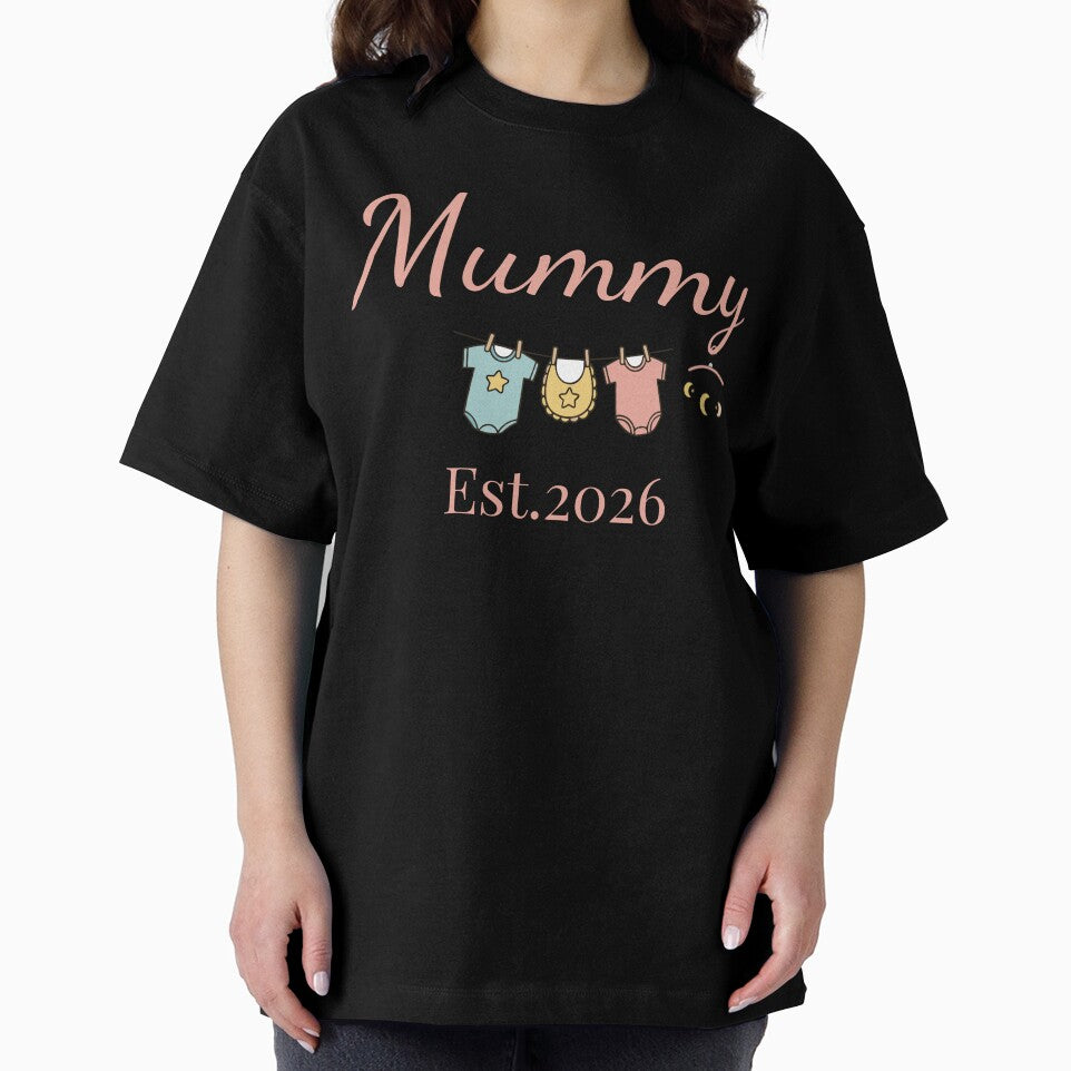 Mummy Est. 2026 – First Time Mom Pregnancy Announcement Gift by PixelWaveBD