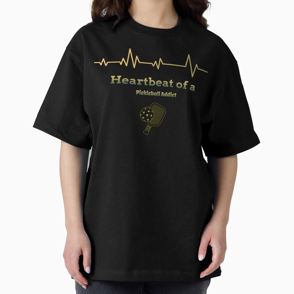 Heartbeat Of A Pickleball Addict by RandisTees