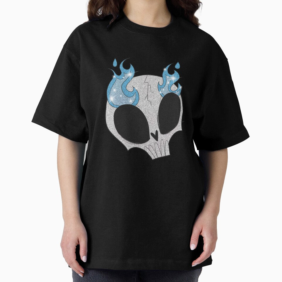 Blue Fire Skull by gross-girl99