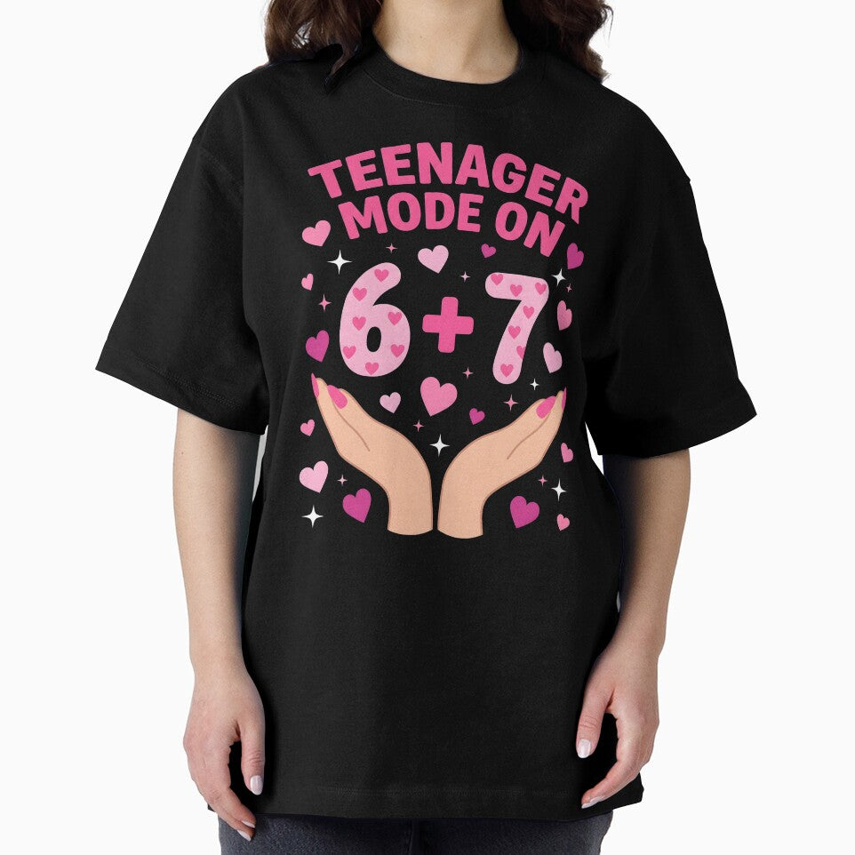 Funny Teenager Mode On 6+7 Thirteenth Birthday Girl by NADIASHOP86