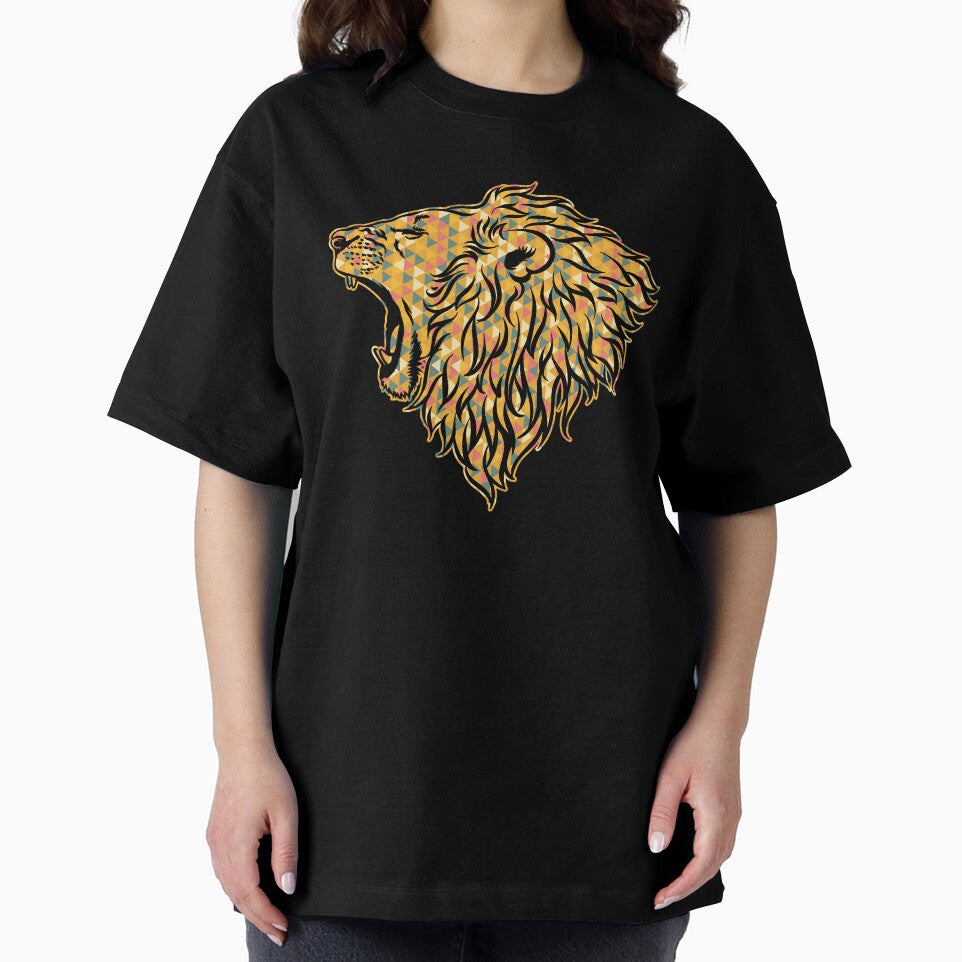 Lion - Lion Geometric by UnknownArtistt